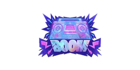 Sticker Boom Box