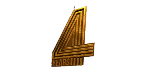 Charm 4 Years Gold