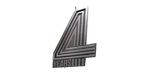 Charm 4 Years Silver