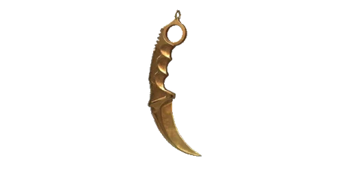 Charm Karambit Gold