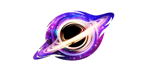 Sticker Black Hole Color