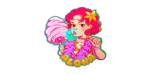 Sticker Bubblegum Sun Color