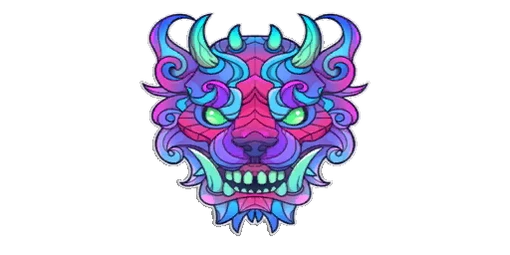 Sticker Demonic Beast Color