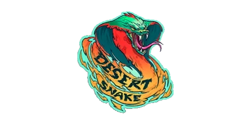 Sticker Desert Snake Color