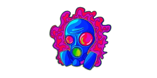 Sticker Gas Mask