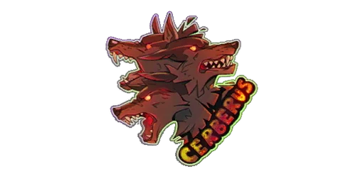 Sticker Hound of Hades Color