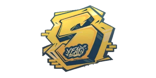 Sticker Jubilee 5 Gold
