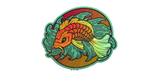 Sticker Koi Color