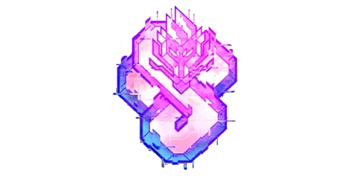 Sticker Neon Dragon Color