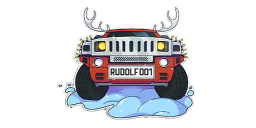 Sticker Rudolf