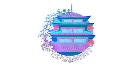Sticker Sakura Color