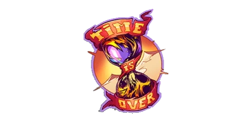 Sticker Time Is Over Color