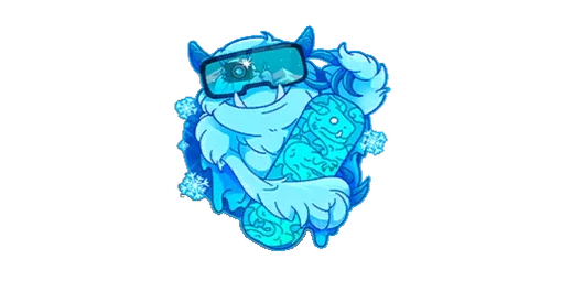 Sticker Yeti Reflex