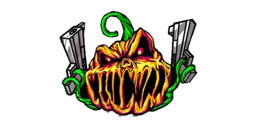 Sticker Gangsta Pumpkin