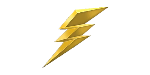 Sticker Thunderbolt Gold