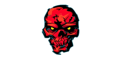 Sticker Crimson Skull Swap