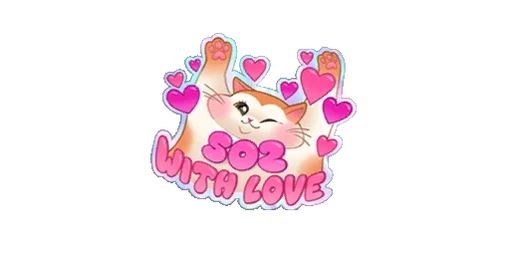 Sticker Love Paws Color