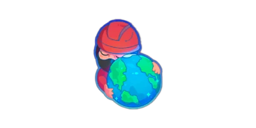 Sticker Green Planet