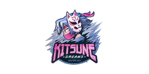 Sticker Kitsune Dreams