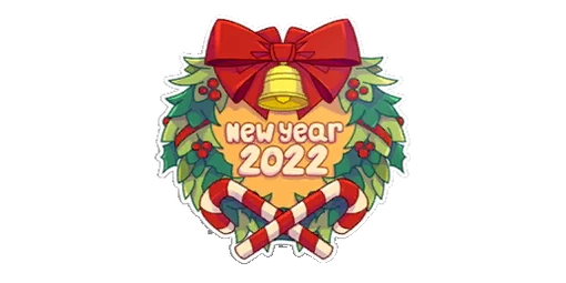 Sticker New Year 2022