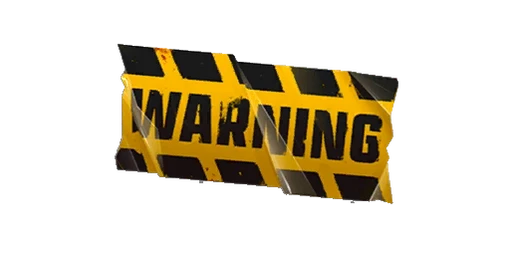 Sticker Warning