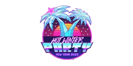 Sticker Hot Winter Party