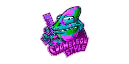 Sticker Chameleon Style