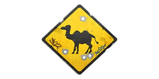 Sticker Camel Sign