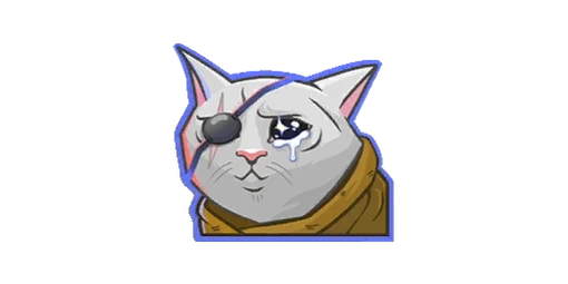 Sticker Sad Cat