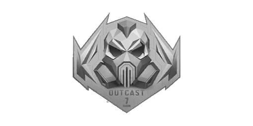 Sticker Outcast Silver