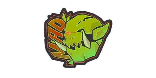 Sticker Mad Orc